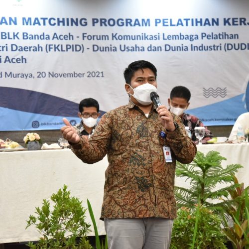 Matching Program Pelatihan Kerja antara BLK Banda Aceh, FKLPID, dan DUDI di Provinsi Aceh